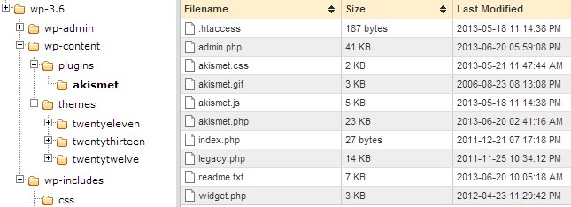 Wordpress Folder Structure