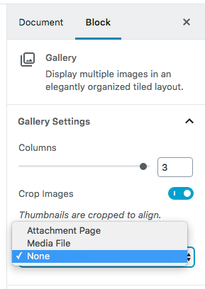 Link to media file to enable FooBox in a gallery