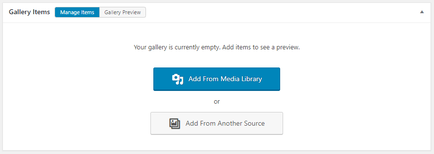 Add media to your gallery