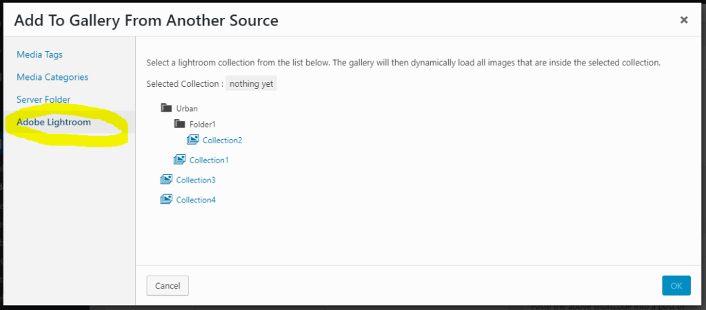 lightroom gallery source
