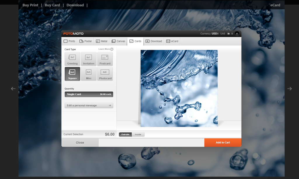 Customize your order from within FooBox