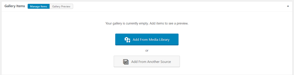 add media to gallery