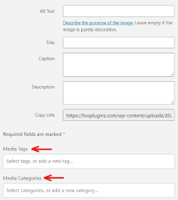 Add Media Tags