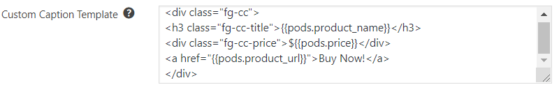 custom caption template
