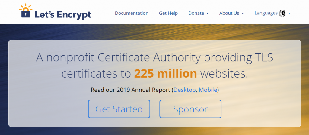 Let's encrypt SSL certificate