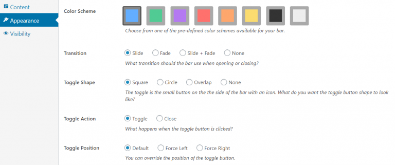 Customize Appearance - FooPlugins