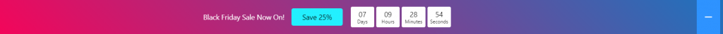 Countdown notification bar