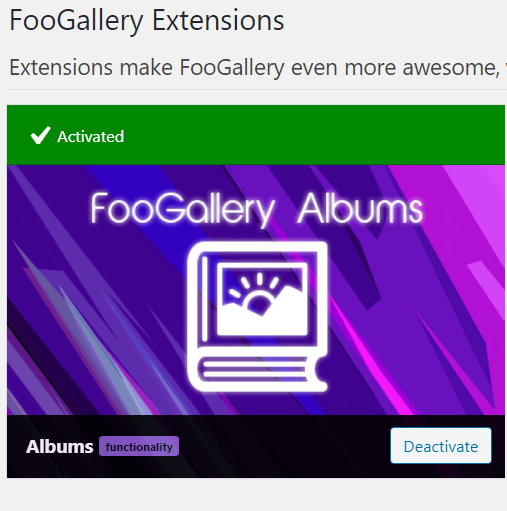 FooGallery Albums extension