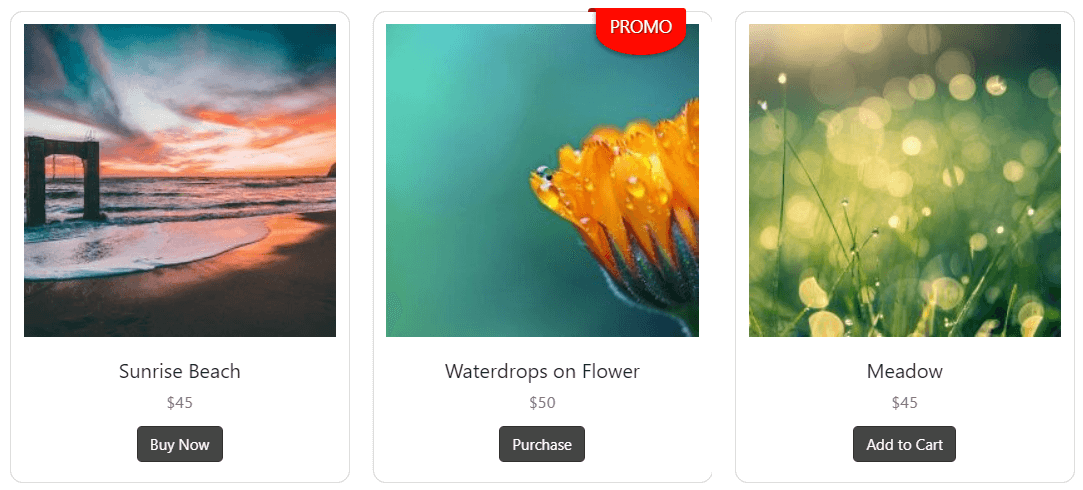 Filtering demo in FooGallery