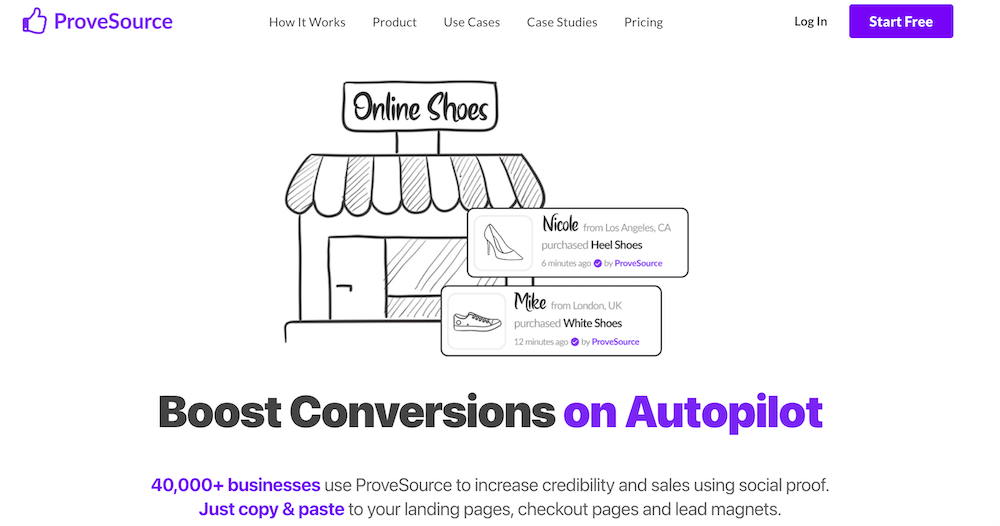 for ecommerce plugins use provesource for social proof