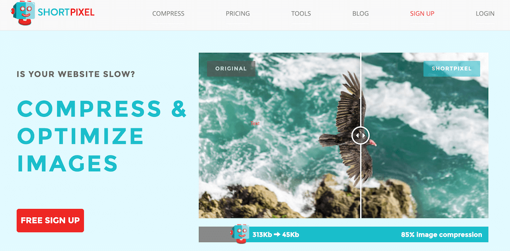 ShortPixel helps with image optimation