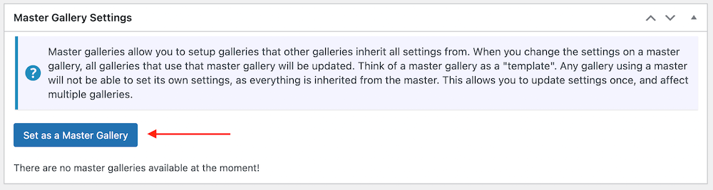 set as master gallery