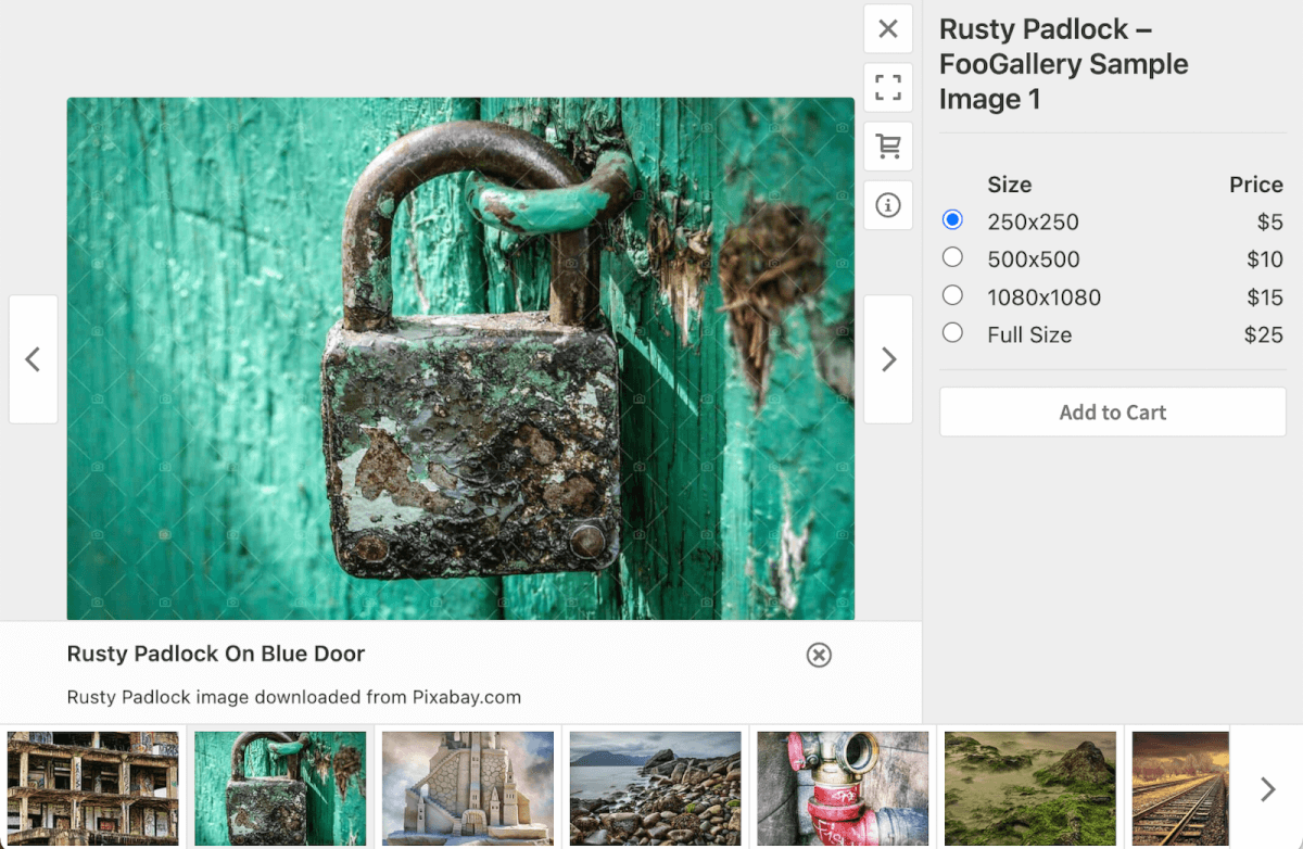 sell photos online using FooGallery and WooCommerce