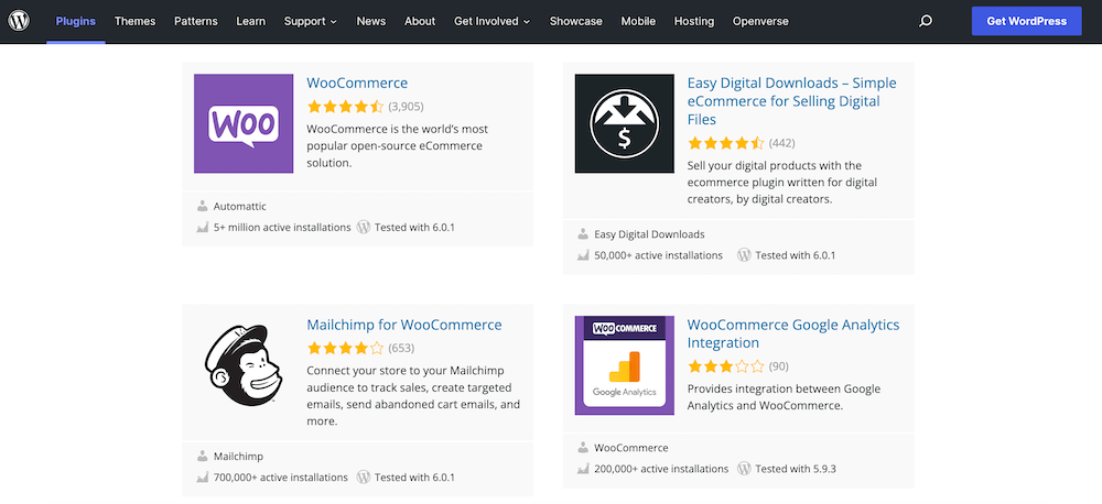 ecommerce plugins on wordpress