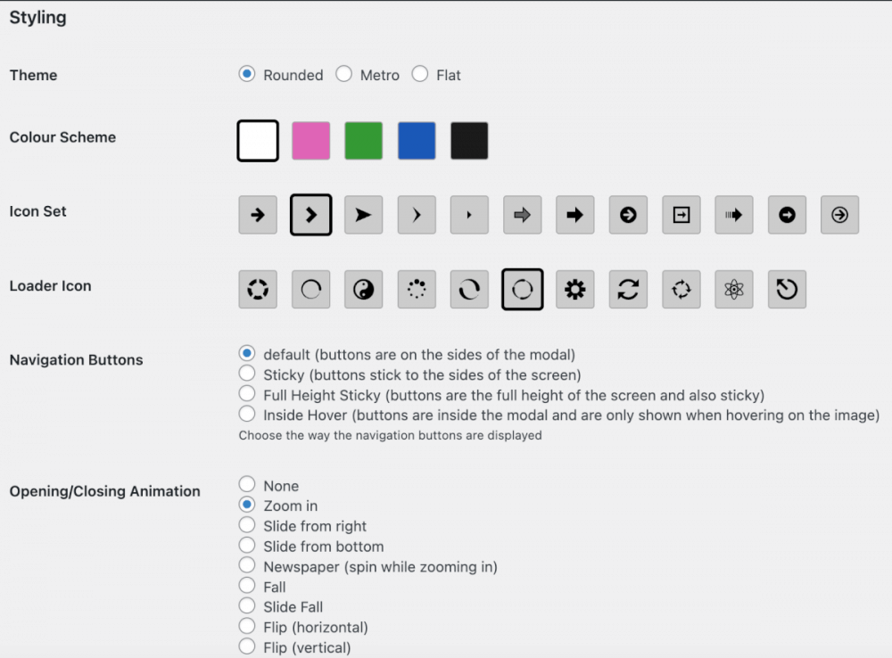 FooBox styling