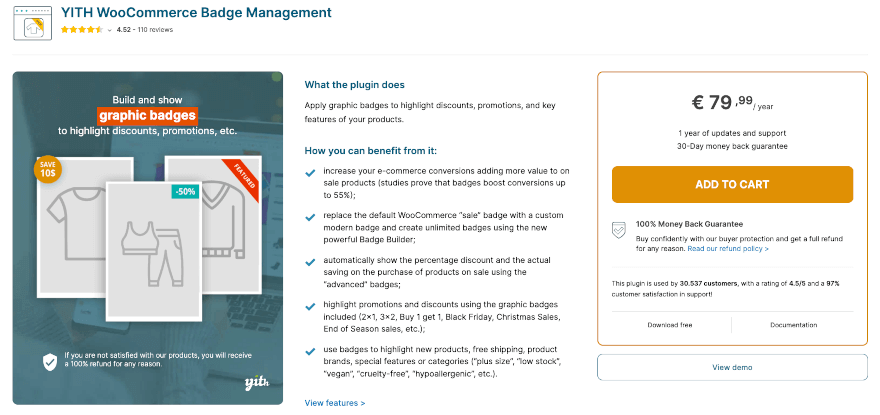 YITH WooCommerce Badge Management plugin overview