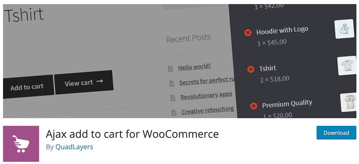 Ajax add to cart for WooCommerce