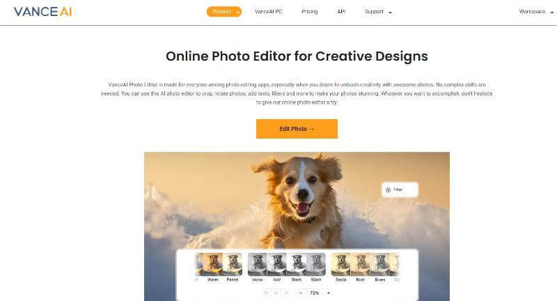 VanceAI Photo Editor