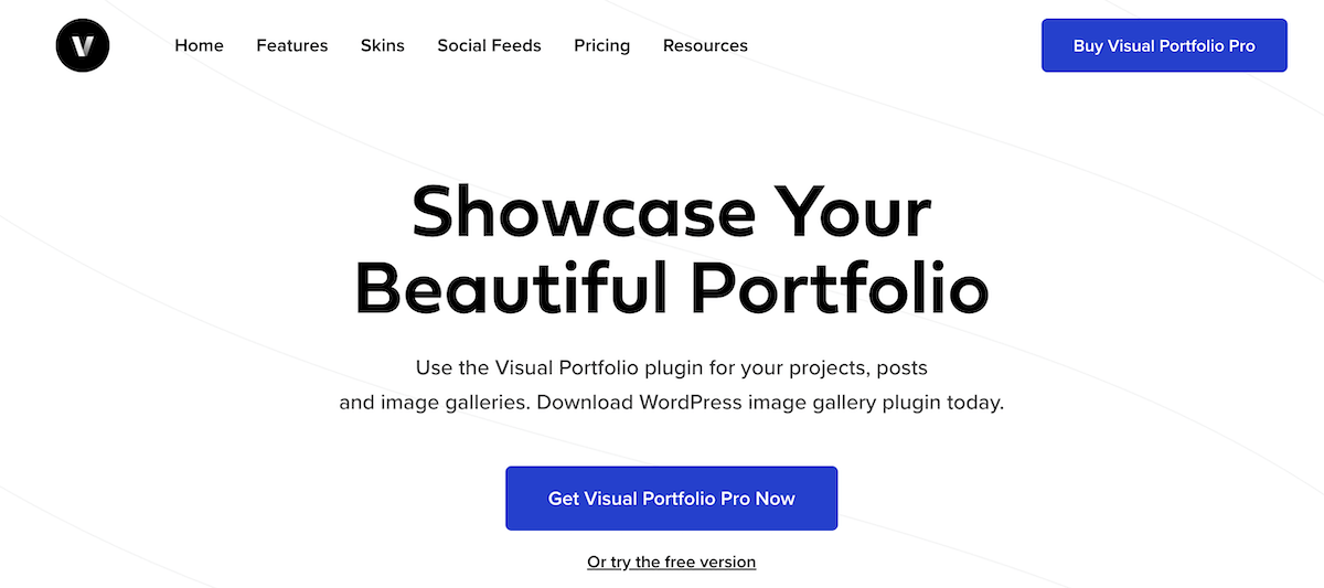 WordPress portfolio plugin – Visual Portfolio