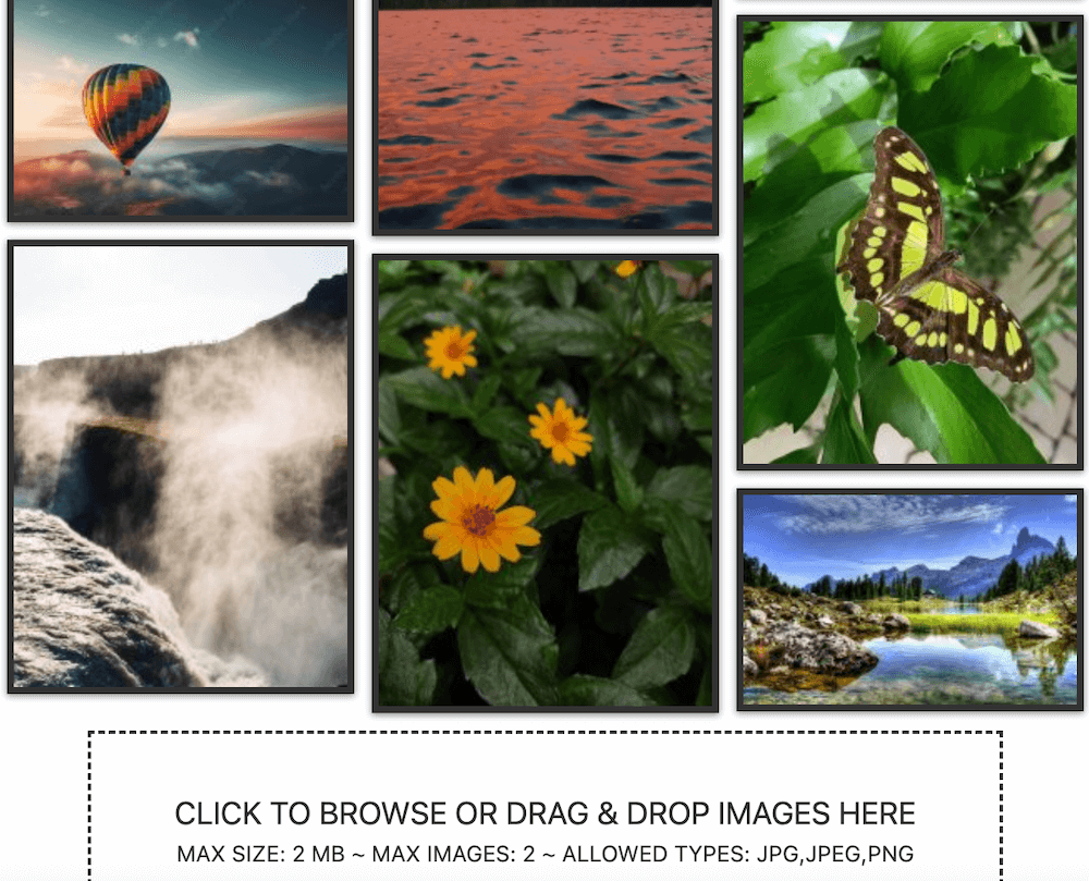 User Uploads Gallery demo