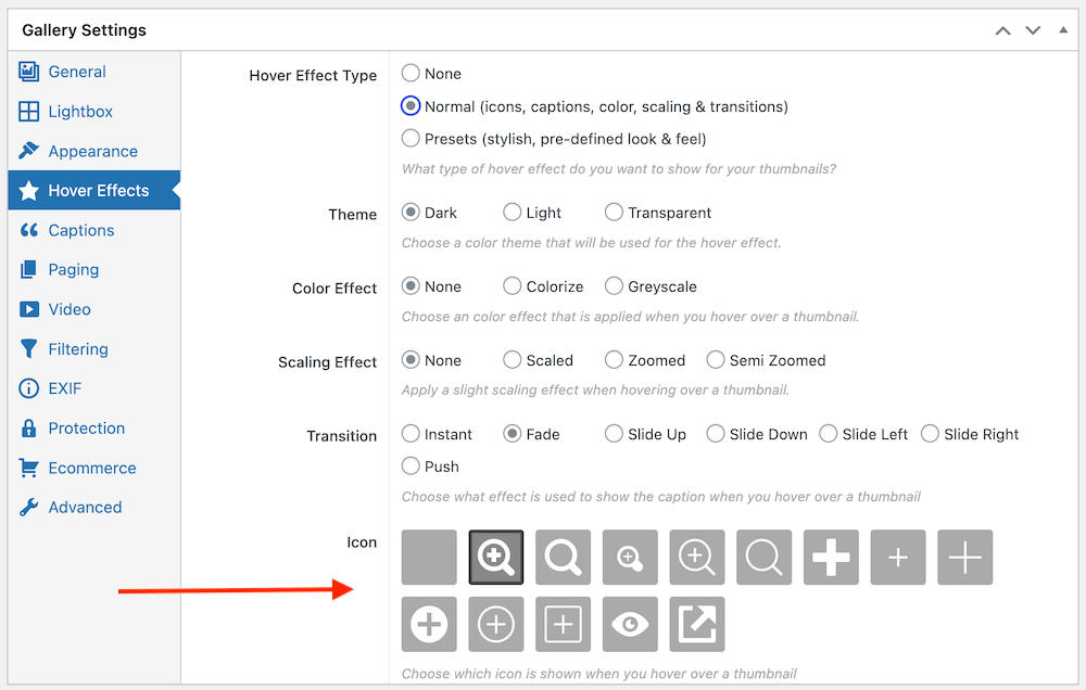 6 new hover icons in FooGallery update