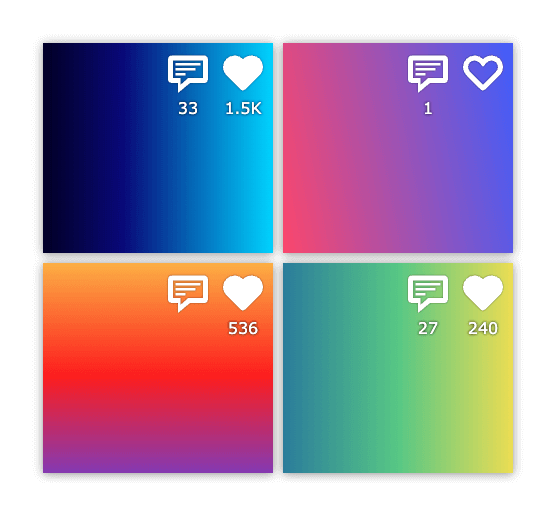 Users can like images in the gallery