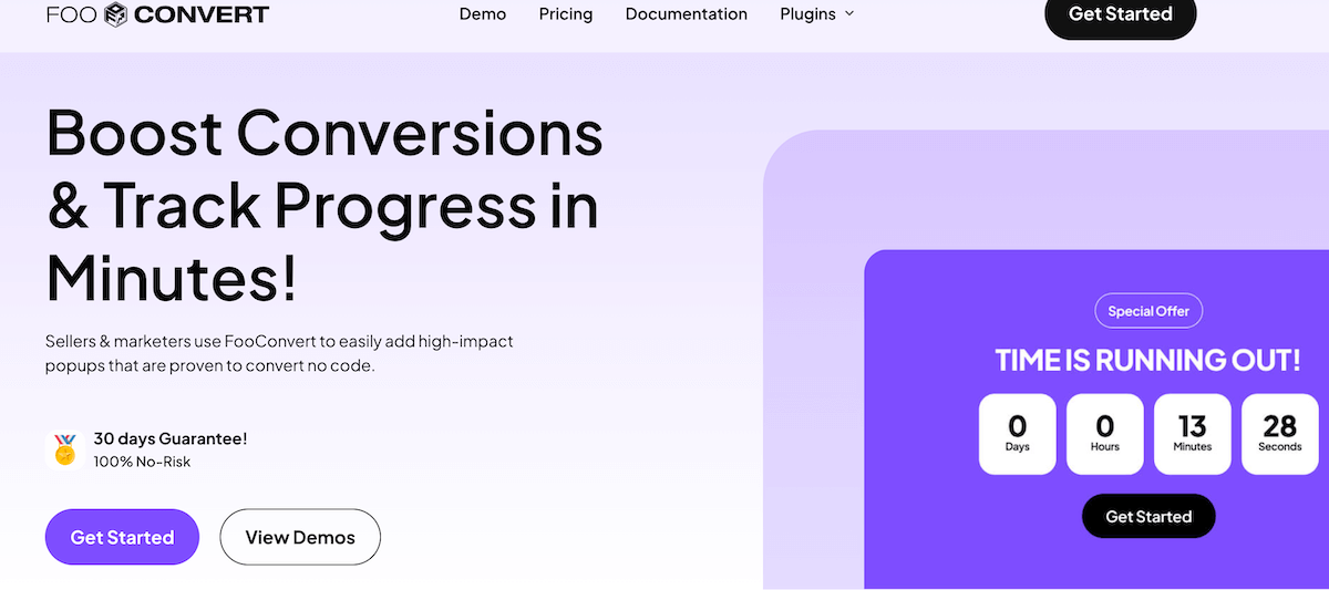 FooConvert WordPress conversion plugin