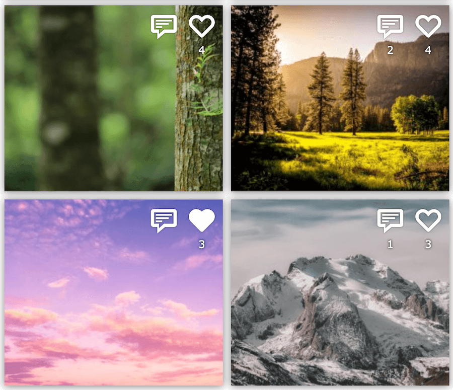 Like and Comment counts in FooGallery Social