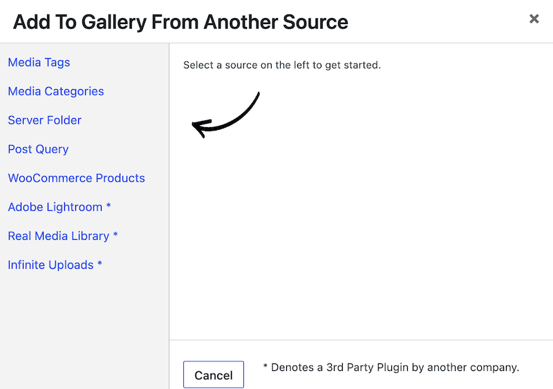 Infinite Uploads datasource available in FooGallery PRO Expert