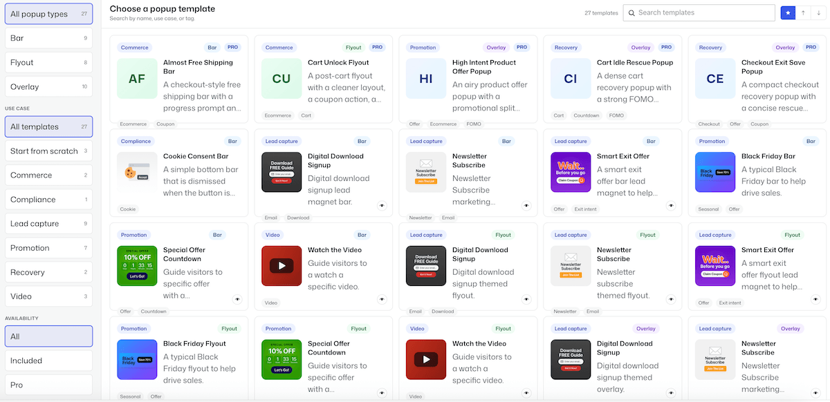 FooConvert popup selection