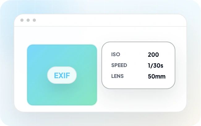 FooGallery EXIF Metadata demo mockup