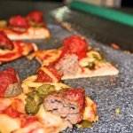 Pizza with meatballs and jalapeno Pizza with meatballs and jalapeno
