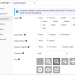 Hover Effects Settings Hover effect settings