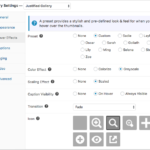 Hover Effects Settings Hover effect settings