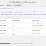 NextGen galleries importing NextGen galleries importing