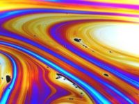 Paint swirl soap bubble