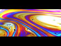 Paint swirl soap bubble