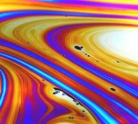 Paint swirl soap bubble