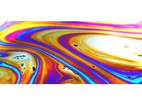 Paint swirl soap bubble