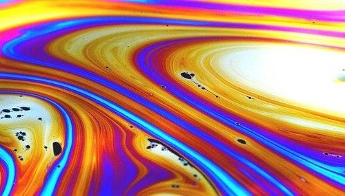 Paint swirl soap bubble