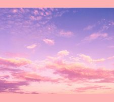 Pink and purple evening sky with clouds Pink and purple clouds in evening sky